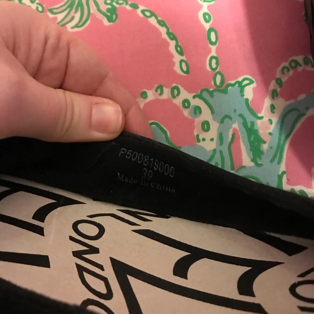 Fly London Black Suede Leather Pledfly Slip On Wedge Shoe Size 39 - Picture 4 of 5